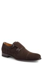 Men's A. Testoni Double Monk Strap Shoe .5 M - Brown