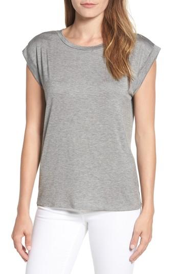 Women's Caslon Roll Sleeve Tee - Grey