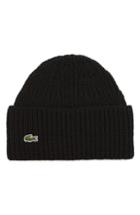 Men's Lacoste Ribbed Wool Beanie -