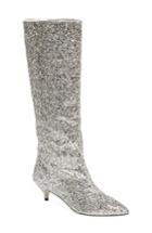 Women's Kate Spade New York Olina Glitter Knee High Boot .5 M - Metallic