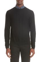 Men's Emporio Armani Crewneck Wool Sweater - Black