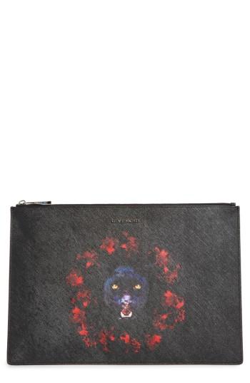 Givenchy Jaguar Zip Pouch - Black