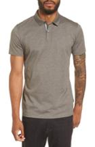 Men's Boss Hugo Boss Press 21 Solid Fit Polo, Size Large - Grey