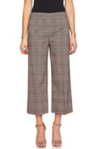 Women's Cece Glen Plaid Straight Leg Pants - Brown
