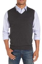 Men's Nordstrom Men's Shop Merino Wool Sweater Vest - Grey