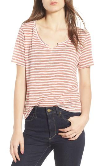 Women's Project Social T Suzie Stripe Tee - Pink