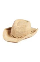 Women's Caslon Packable Raffia Panama Hat - Brown