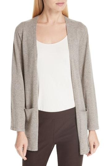 Women's Eileen Fisher Cashmere Kimono Cardigan - Beige