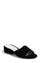 Women's Stuart Weitzman Sliderule Slide Sandal M - Black