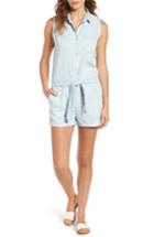 Women's Dl1961 Bridgehampton Chambray Romper - Blue