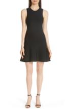 Women's Theory Knit Fit & Flare Dress - Black