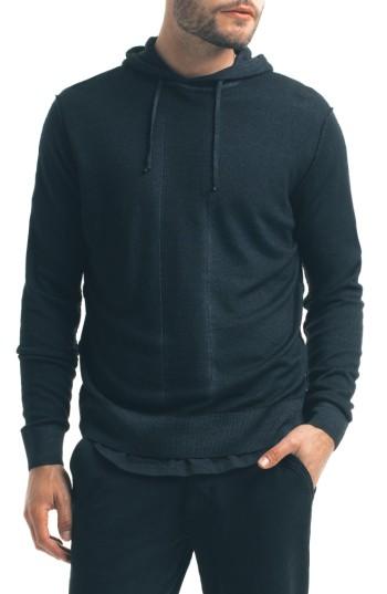 Men's Good Man Brand Modern Trim Fit Merino Hoodie - Black