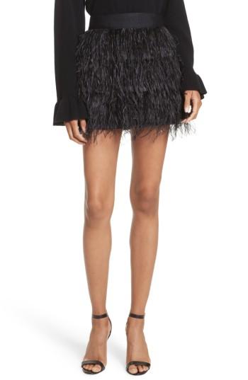 Women's Milly Feather Miniskirt