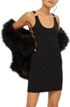 Women's Topshop Ring Body-con Dress Us (fits Like 0) - Black