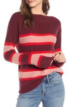 Women's Treasure & Bond Stripe Sweater, Size - Red