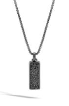 Men's John Hardy Classic Chain Black Sapphire Pendant Necklace