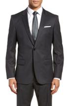 Men's Boss Hayes Trim Fit Solid Wool Sport Coat R - Grey