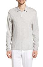 Men's James Perse Fine Gauge Fit Cotton Polo, Size 0(xs) - Grey