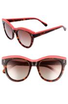 Women's Stella Mccartney 51mm Cat Eye Sunglasses - Pink/ Avana