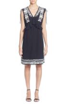 Women's Catherine Catherine Malandrino Fadilia Embroidery Cotton Blend Dress