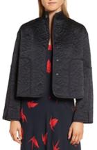 Women's Lewit Floral Quilted Satin Jacket - Blue