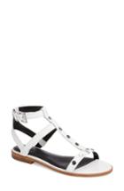 Women's Rebecca Minkoff Sandy Studded T-strap Sandal .5 M - White