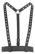 Women's Topshop Studded Faux Leather Harness - Black