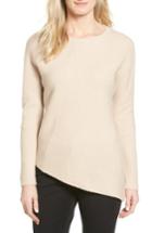 Women's Halogen Wool & Cashmere Tunic Sweater, Size - Beige