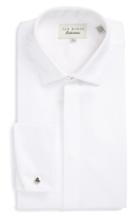 Men's Ted Baker London Fedra Trim Fit Tuxedo Shirt 32/33 - White