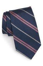 Men's Bonobos Merida Stripe Silk Tie, Size - Black