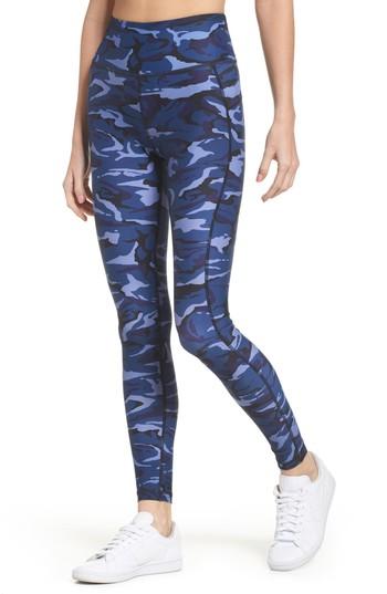 Women's Hpe High Waist Camo Leggings - Blue