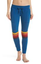 Women's Aviator Nation Moto Stripe Sweatpants - Blue