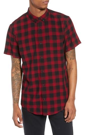 Men's The Rail Yarn Dyed Plaid Shirt - Red