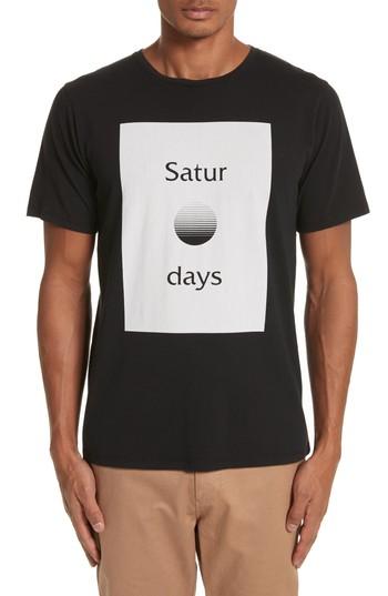 Men's Saturdays Nyc Sunset Graphic T-shirt - Black