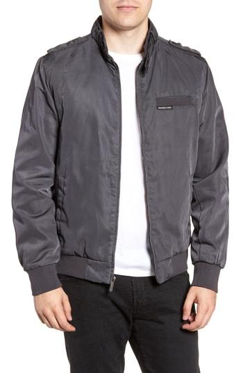 Men's Members Only Iconic Racer Jacket - Grey