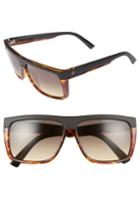 Women's Electric 'black Top' 61mm Flat Top Sunglasses - Dark Tortoise/ Black Gradient