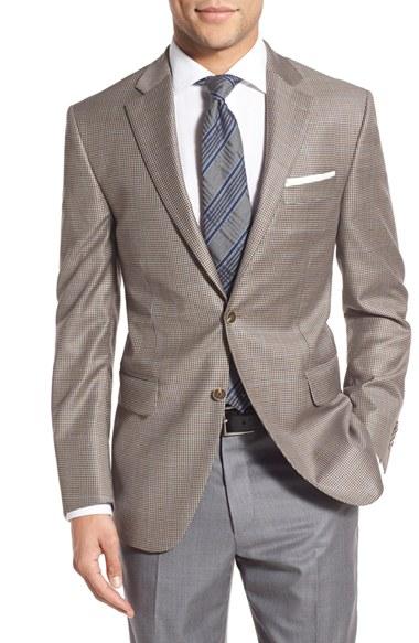 Men's Peter Millar Classic Fit Houndstooth Wool Sport Coat