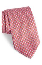 Men's Salvatore Ferragamo Fibbia Geometric Print Silk Tie