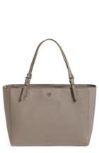 Tory Burch 'york' Buckle Tote - Grey