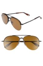Men's Givenchy 62mm Aviator Sunglasses - Light Gold/ Gray Green