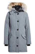 Women's Canada Goose Rossclair Genuine Coyote Fur Trim Down Parka (14-16) - Grey