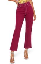 Women's Topshop Cassis Straight Leg Jeans W X 30l (fits Like 30-31w) - Purple