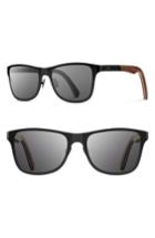 Men's Shwood 'canby' 54mm Titanium & Wood Sunglasses - Z/dnugunmetal/ Walnut