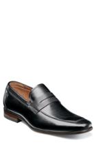 Men's Florsheim Postino Apron Toe Textured Penny Loafer .5 Eee - Black