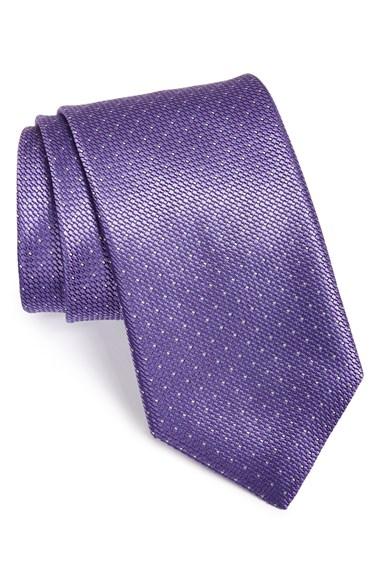 Men's Canali Solid Silk Tie