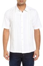 Men's Nat Nast Gondola Embroidered Jacquard Silk Blend Sport Shirt - White