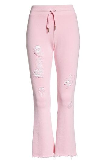Women's David Lerner Ripped Flared Lounge Jogger