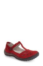 Women's Jambu 'bridget' T-strap Flat M - Red