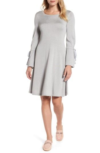 Women's Cece Bell Sleeve Sweater Dress - Grey