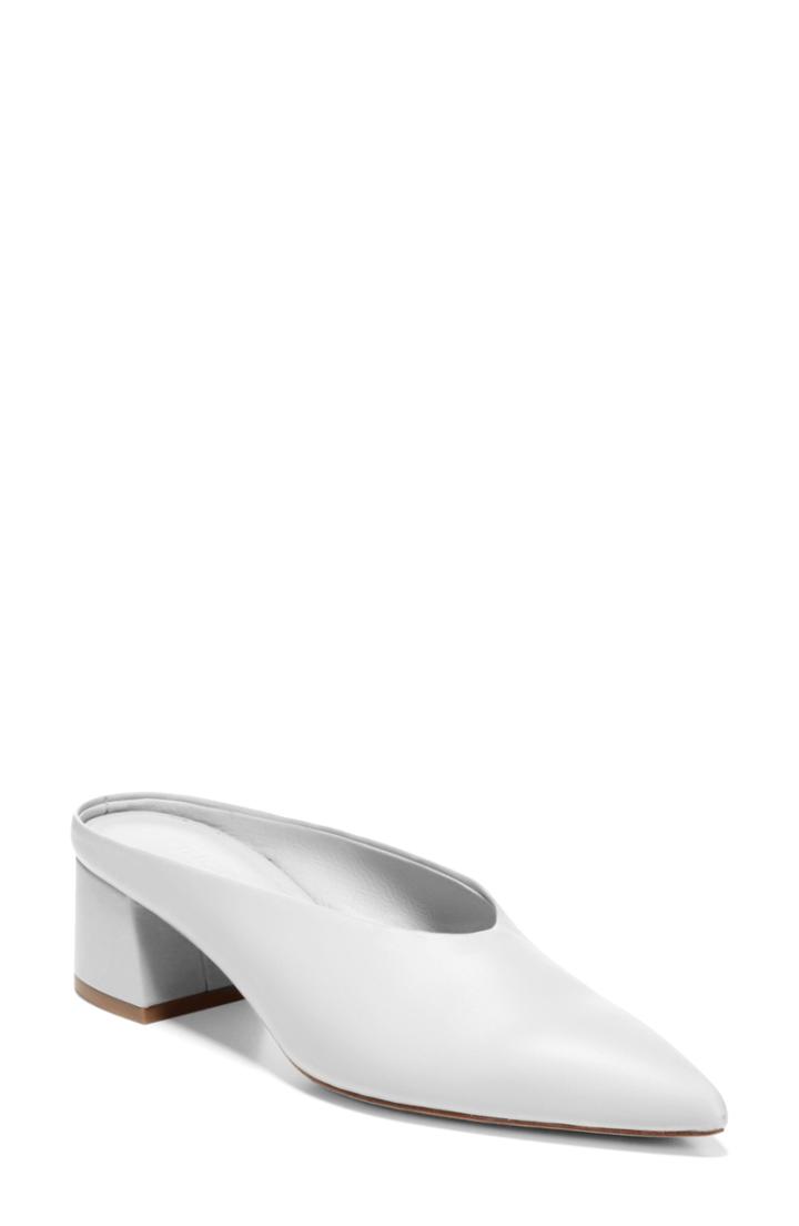 Women's Vince Ralston Pointy Toe Mule .5 M - White
